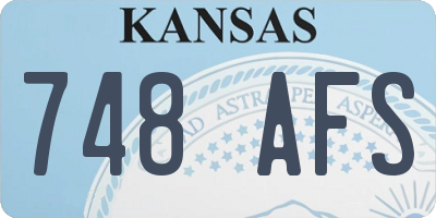 KS license plate 748AFS