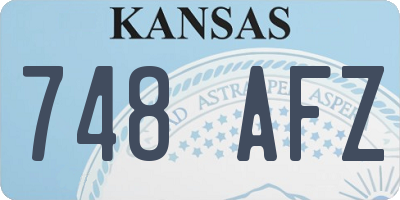 KS license plate 748AFZ