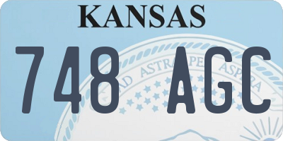 KS license plate 748AGC