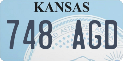 KS license plate 748AGD