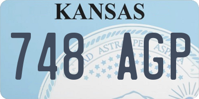 KS license plate 748AGP