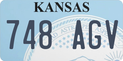 KS license plate 748AGV