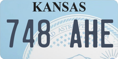KS license plate 748AHE
