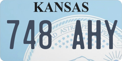 KS license plate 748AHY