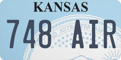 KS license plate 748AIR