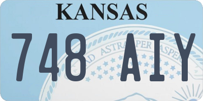 KS license plate 748AIY