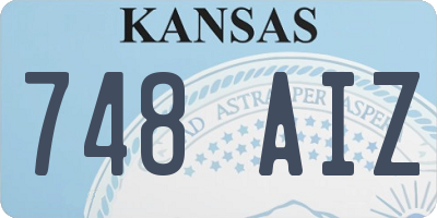 KS license plate 748AIZ