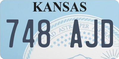 KS license plate 748AJD
