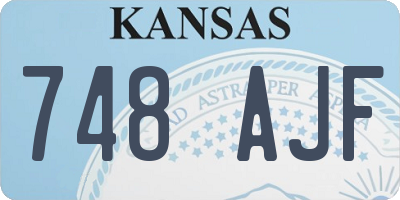 KS license plate 748AJF
