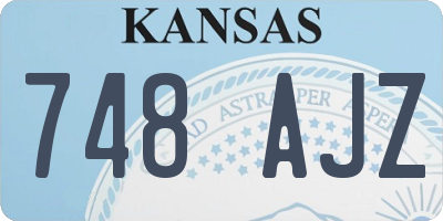 KS license plate 748AJZ