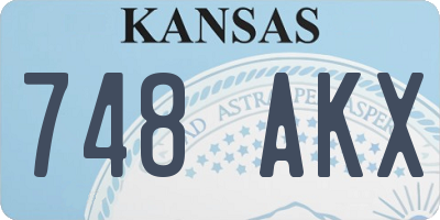 KS license plate 748AKX