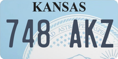 KS license plate 748AKZ