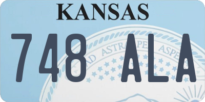 KS license plate 748ALA