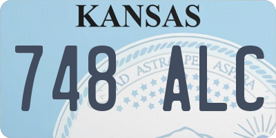 KS license plate 748ALC