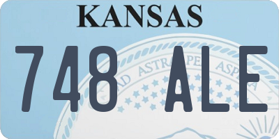 KS license plate 748ALE