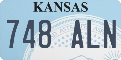 KS license plate 748ALN