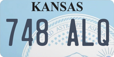 KS license plate 748ALQ