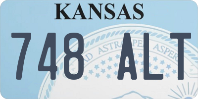 KS license plate 748ALT