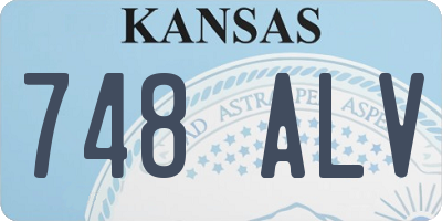 KS license plate 748ALV