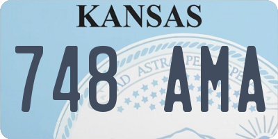 KS license plate 748AMA
