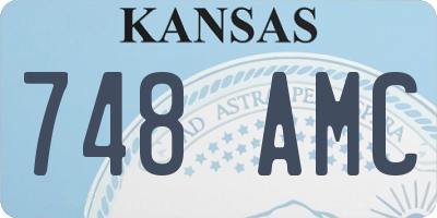 KS license plate 748AMC