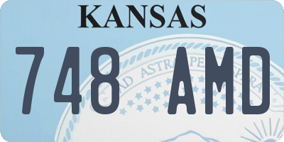 KS license plate 748AMD