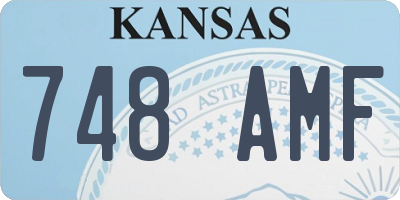 KS license plate 748AMF