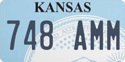 KS license plate 748AMM
