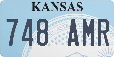 KS license plate 748AMR