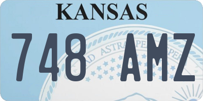 KS license plate 748AMZ
