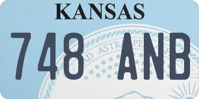 KS license plate 748ANB