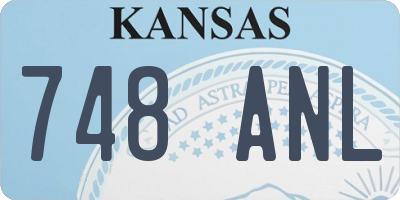KS license plate 748ANL