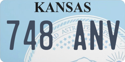 KS license plate 748ANV