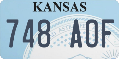 KS license plate 748AOF