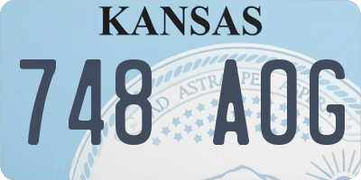 KS license plate 748AOG