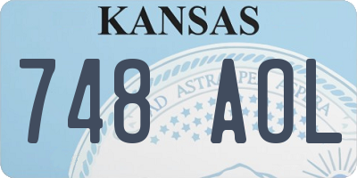KS license plate 748AOL