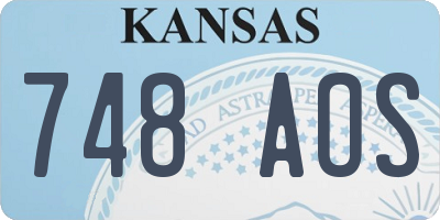 KS license plate 748AOS