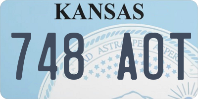 KS license plate 748AOT