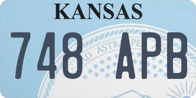 KS license plate 748APB