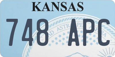KS license plate 748APC