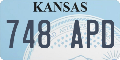 KS license plate 748APD