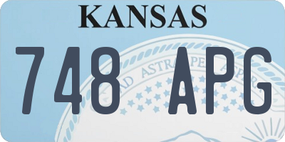 KS license plate 748APG