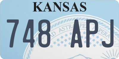 KS license plate 748APJ