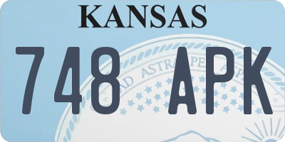 KS license plate 748APK
