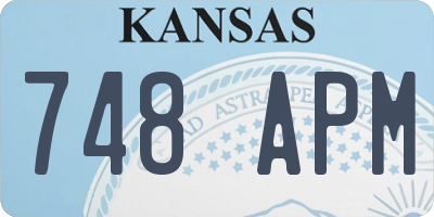 KS license plate 748APM