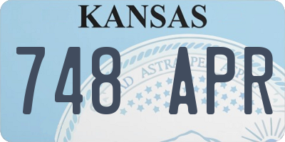 KS license plate 748APR
