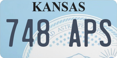 KS license plate 748APS