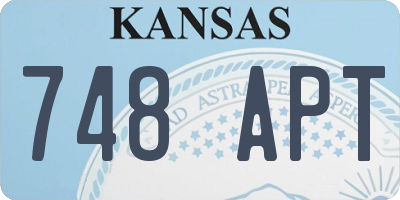 KS license plate 748APT