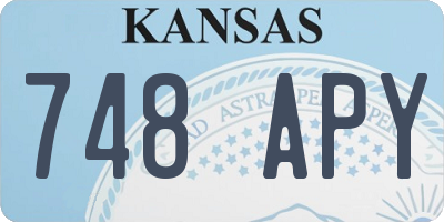 KS license plate 748APY