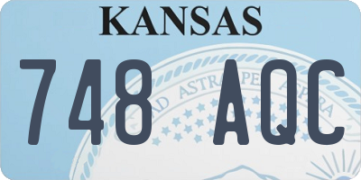 KS license plate 748AQC